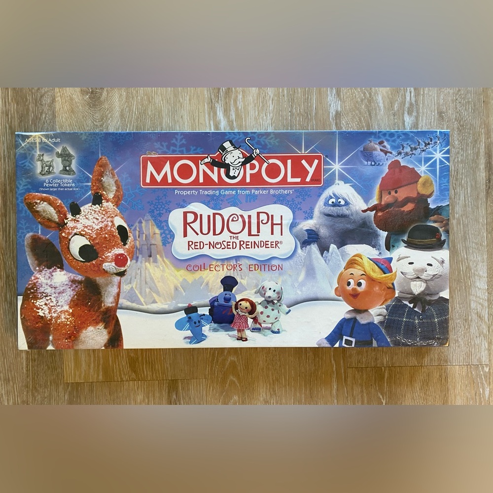 NIP:  Monopoly:  Rudolph the Red-Nosed Reindeer "Collector's Edition"